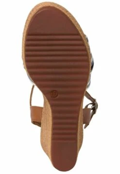 Tamaris Sandales Compensées - Cuoio Stripes -Tamaris Soldes Magasin 0393ab01cf334a6fadd4ff78abaa05ab