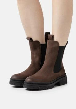 Tamaris Bottines À Plateau - Mocca