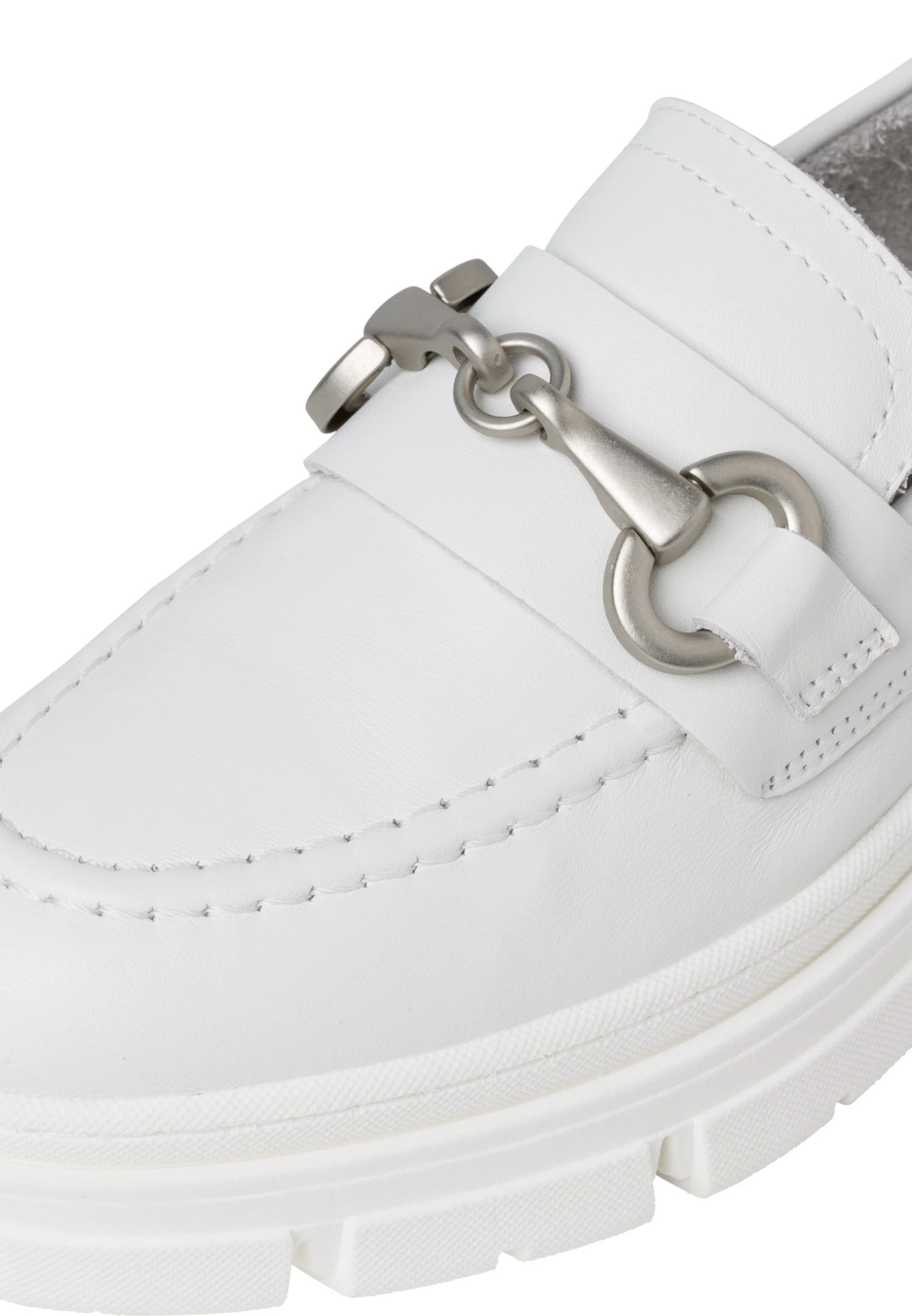 Tamaris Mocassins - White Leather 9 Tamaris Mocassins - White Leather – Image 7