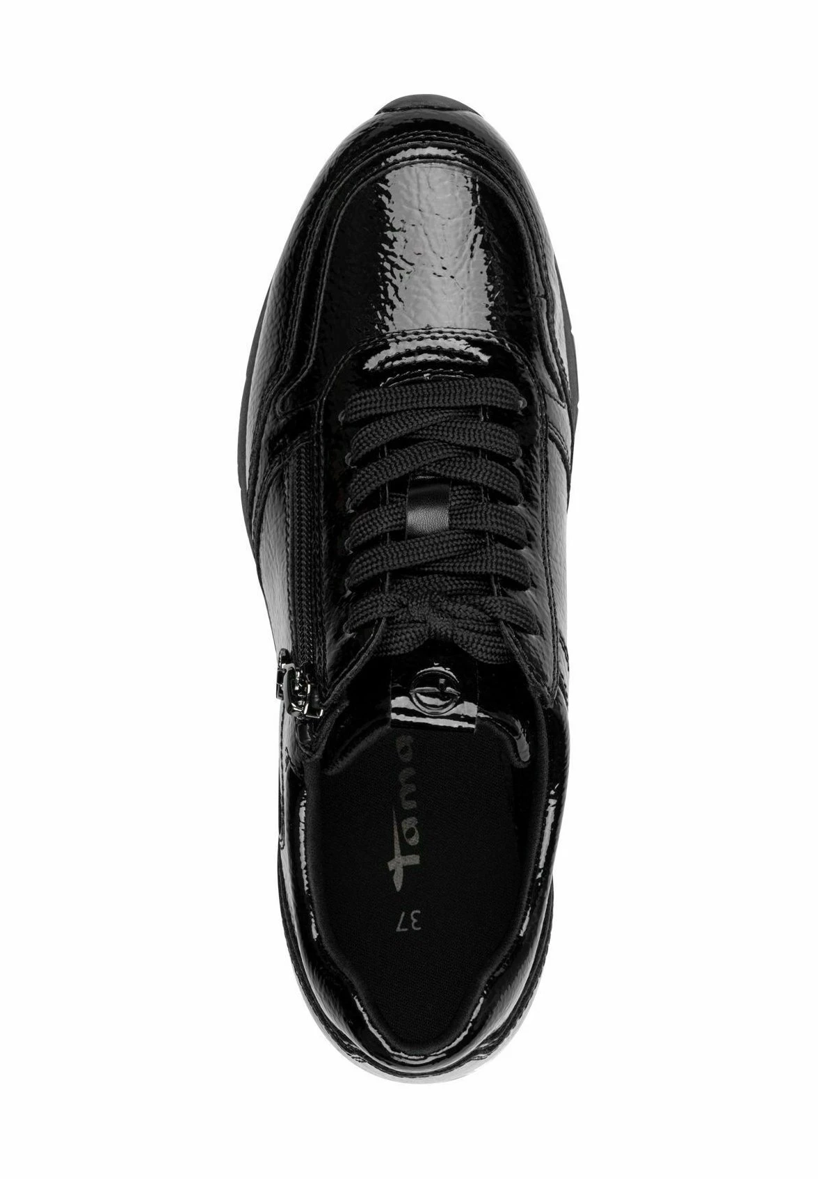 Tamaris Baskets Basses - Black Patent 8 Tamaris Baskets Basses - Black Patent – Image 6