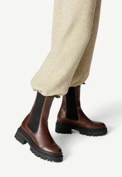 Tamaris Chelsea - Boots À Talons - Cognac Leather