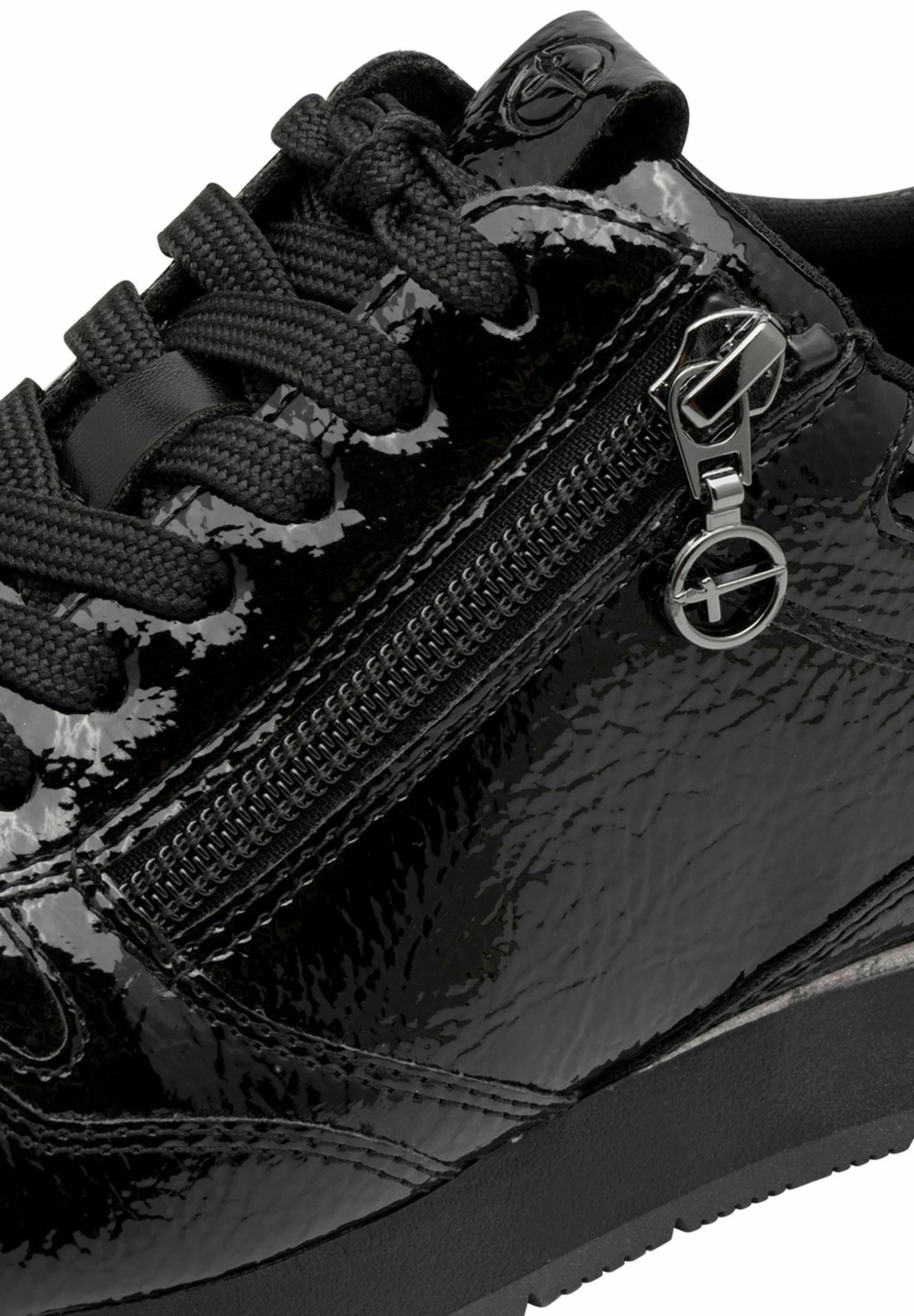 Tamaris Baskets Basses - Black Patent 10 Tamaris Baskets Basses - Black Patent – Image 8