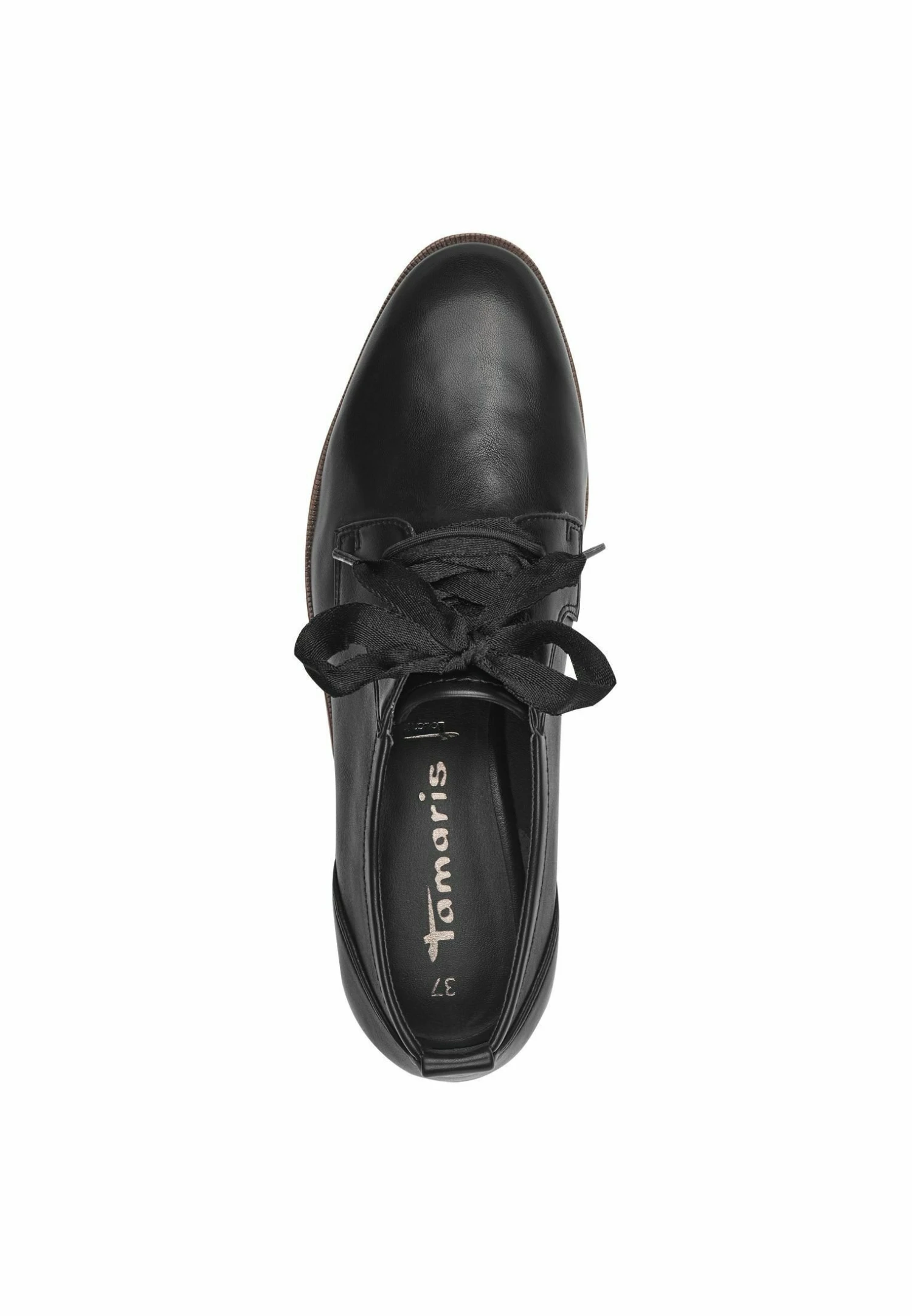 Tamaris Derbies - Black Patent 5 Tamaris Derbies - Black Patent – Image 3