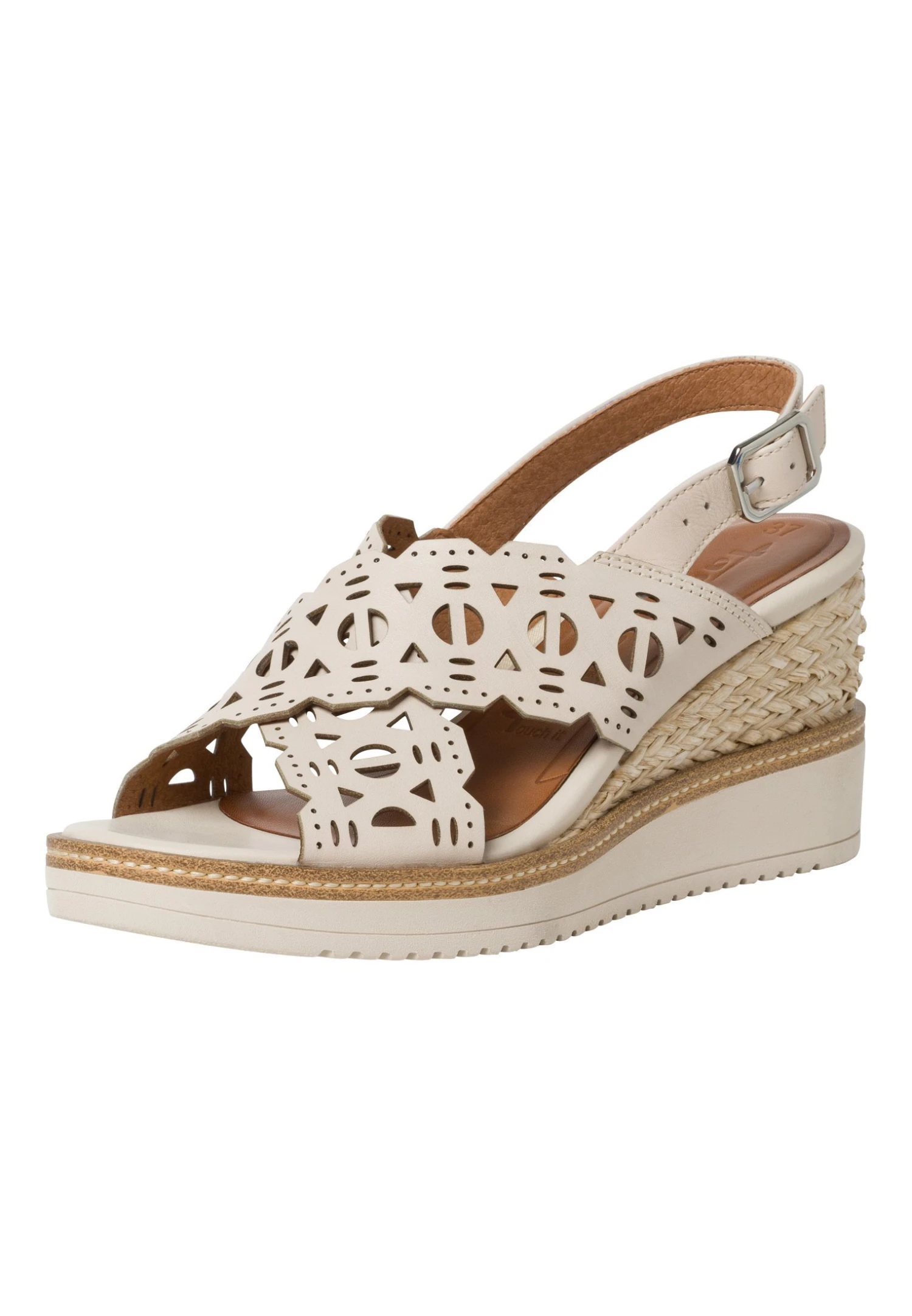 Tamaris Sandales Compensées - Ivory 4 Tamaris Sandales Compensées - Ivory – Image 2