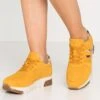 Tamaris Lace Up - Baskets Basses - Mustard -Tamaris Soldes Magasin 21ad9af20b4046428b297ee0c8c917e4