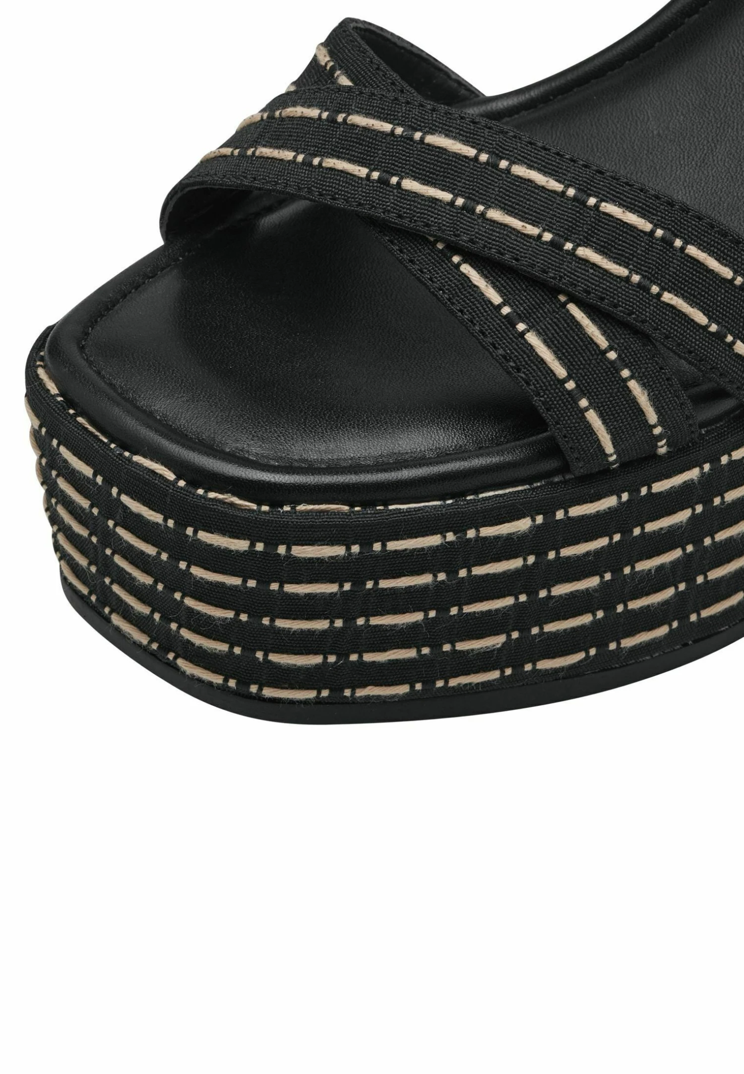 Tamaris Sandales À Talons Hauts - Black Beige 8 Tamaris Sandales À Talons Hauts - Black Beige – Image 6