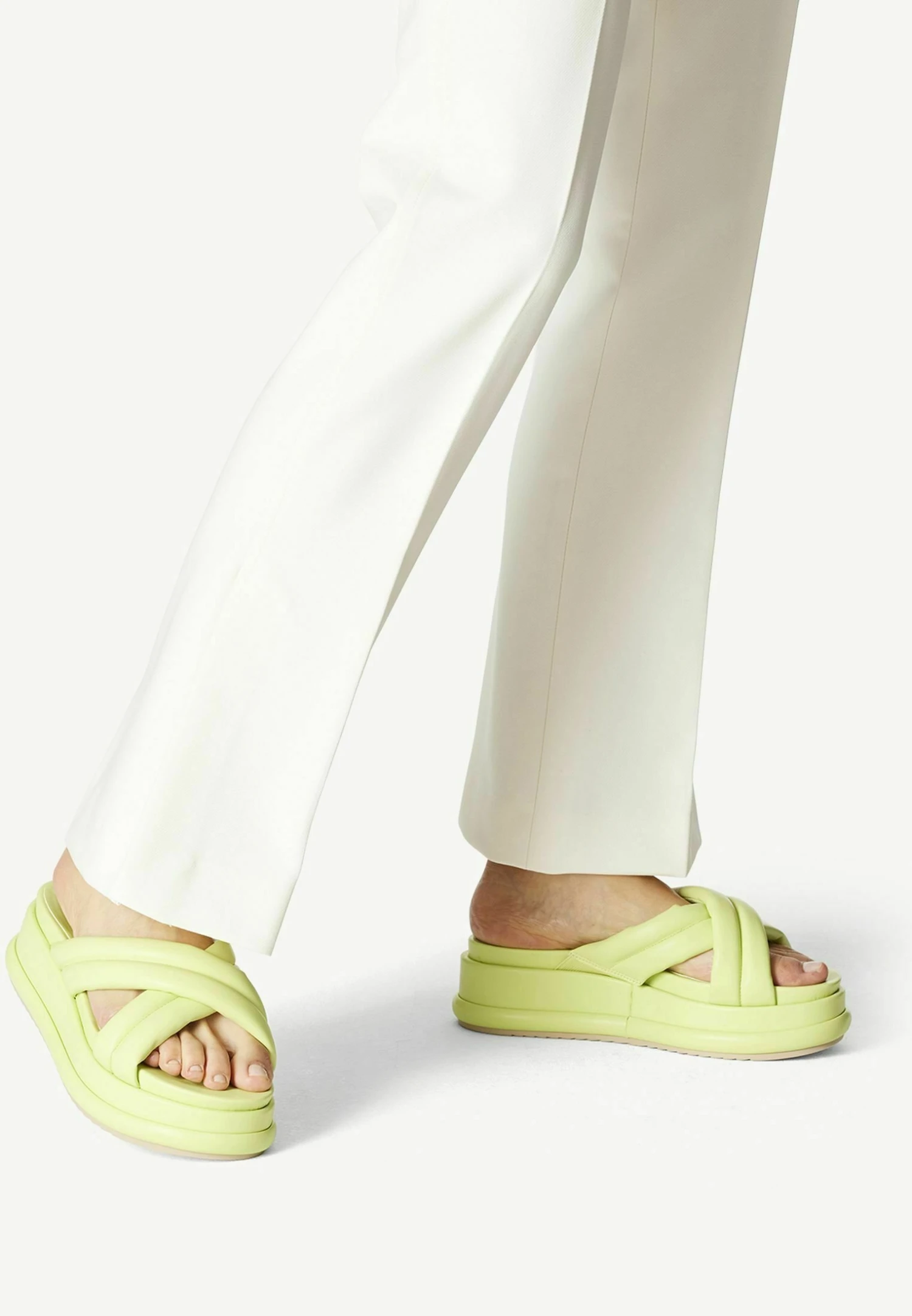Tamaris Mules - Lime 3 Tamaris Mules - Lime