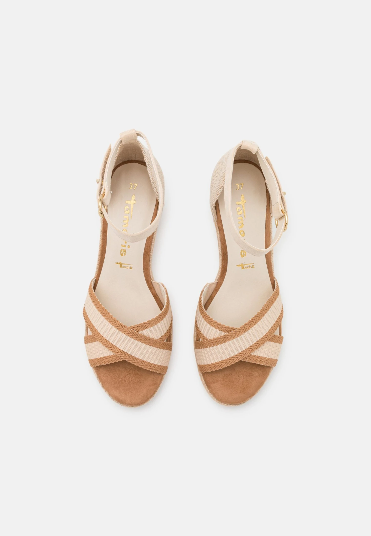 Tamaris Sandales Compensées - Camel 8 Tamaris Sandales Compensées - Camel – Image 6