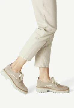 Tamaris Halbschuh - Bottines À Lacets - Taupe