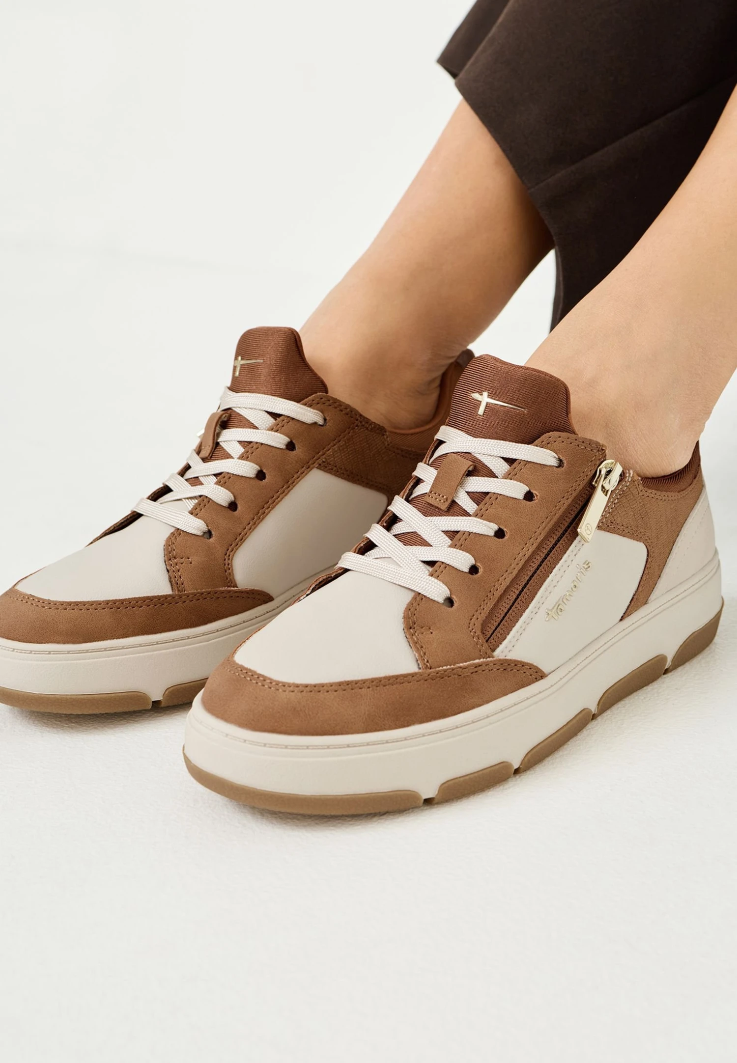 Tamaris SNEAKER - Baskets Basses - Cognac Comb 4 Tamaris SNEAKER - Baskets Basses - Cognac Comb – Image 2