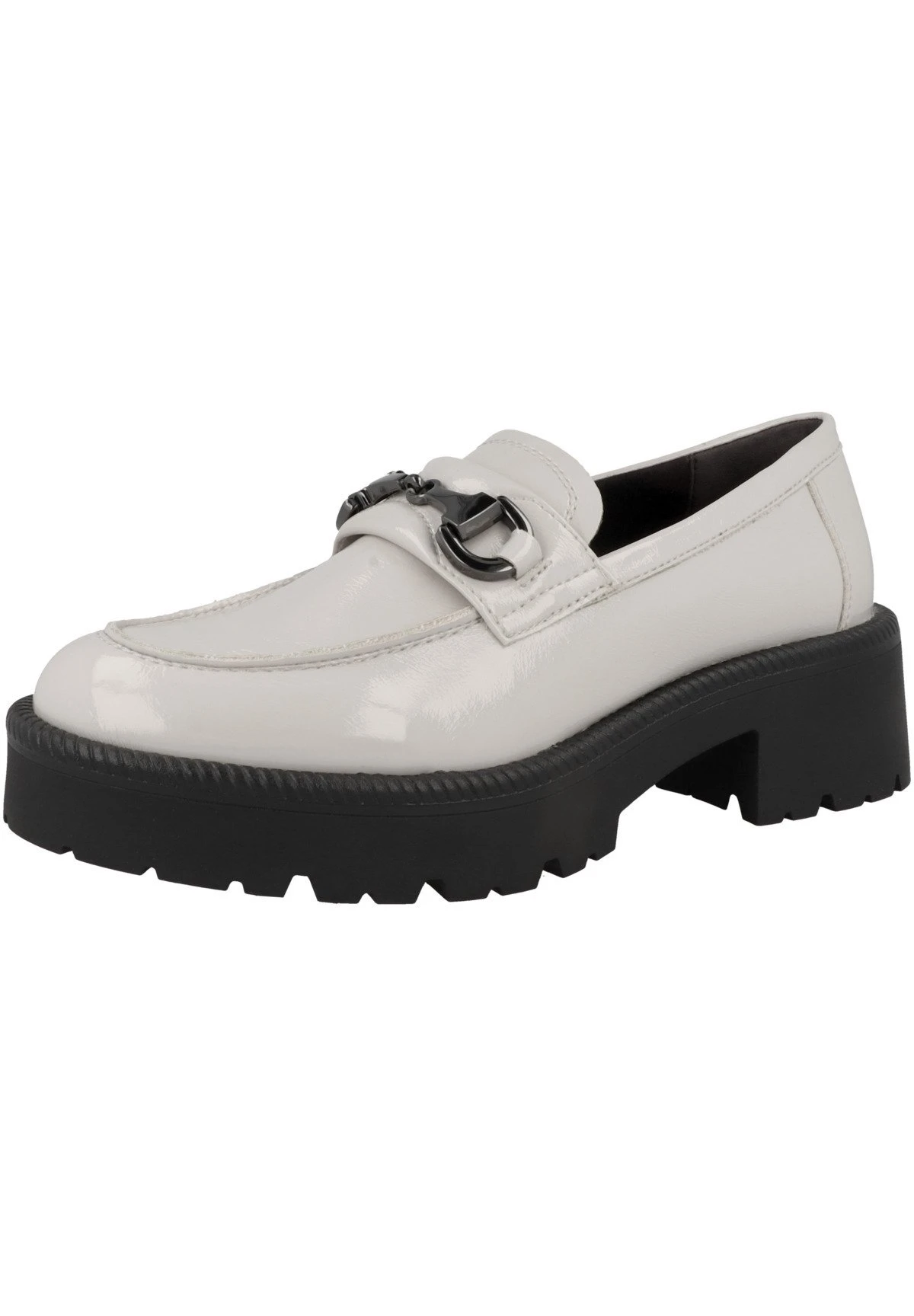 Tamaris Mocassins - Pale Grey Patent 4 Tamaris Mocassins - Pale Grey Patent – Image 2