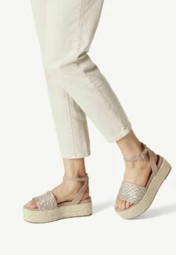 Tamaris Espadrilles - Old Rose Woven