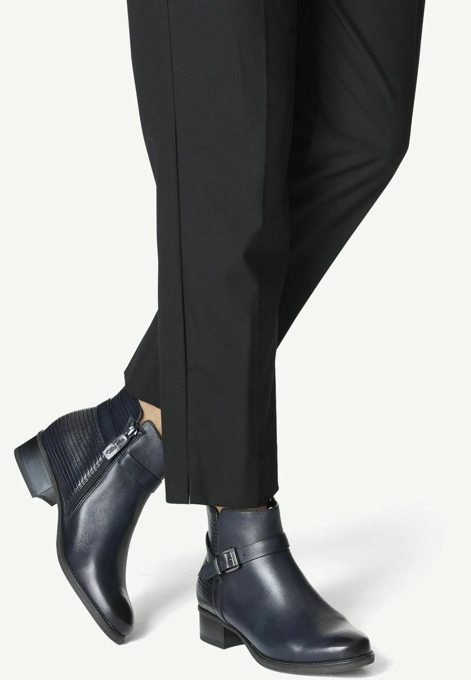 Tamaris Bottines - Navy Structure 3 Tamaris Bottines - Navy Structure