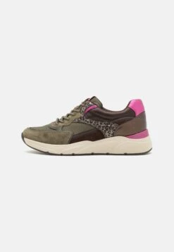Tamaris Baskets Basses - Khaki/pink