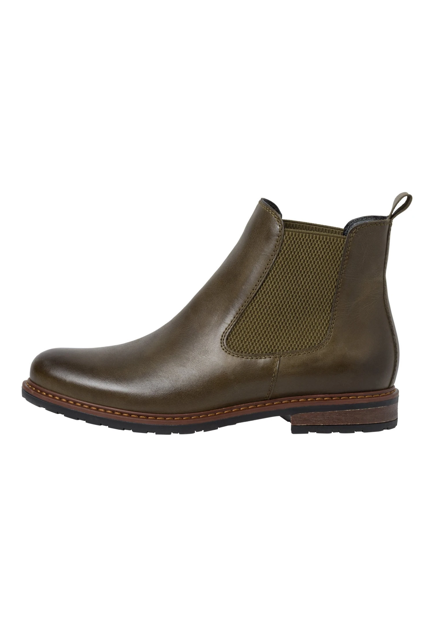 Tamaris Chelsea - Boots À Talons - Olive Leather 3 Tamaris Chelsea - Boots À Talons - Olive Leather