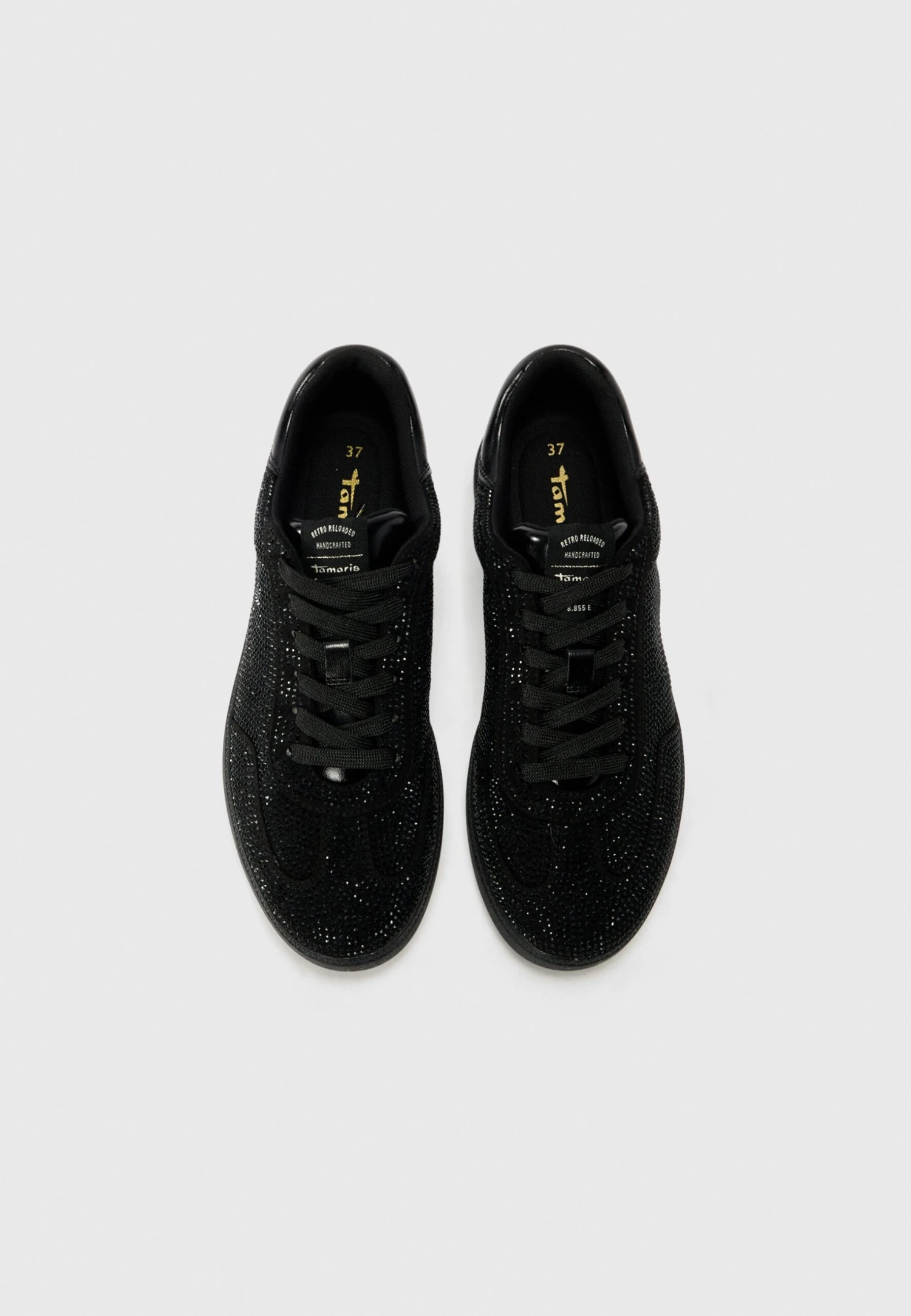 Tamaris Baskets Basses - Black Glam 5 Tamaris Baskets Basses - Black Glam – Image 3