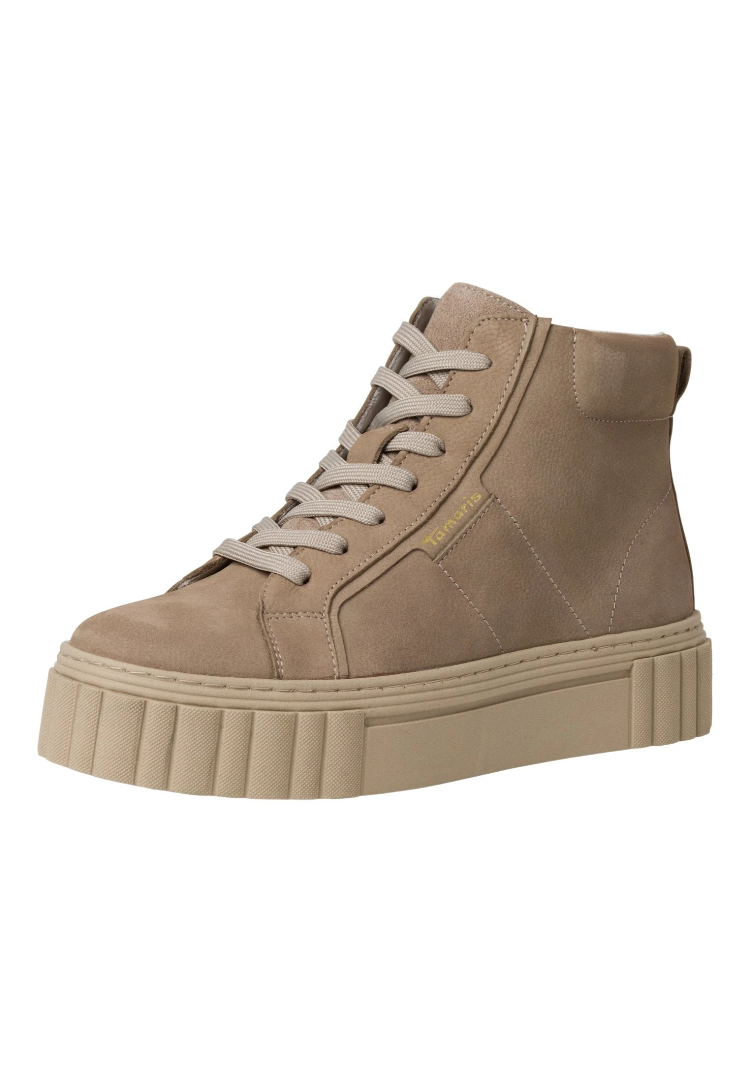 Tamaris Baskets Montantes - Taupe 4 Tamaris Baskets Montantes - Taupe – Image 2