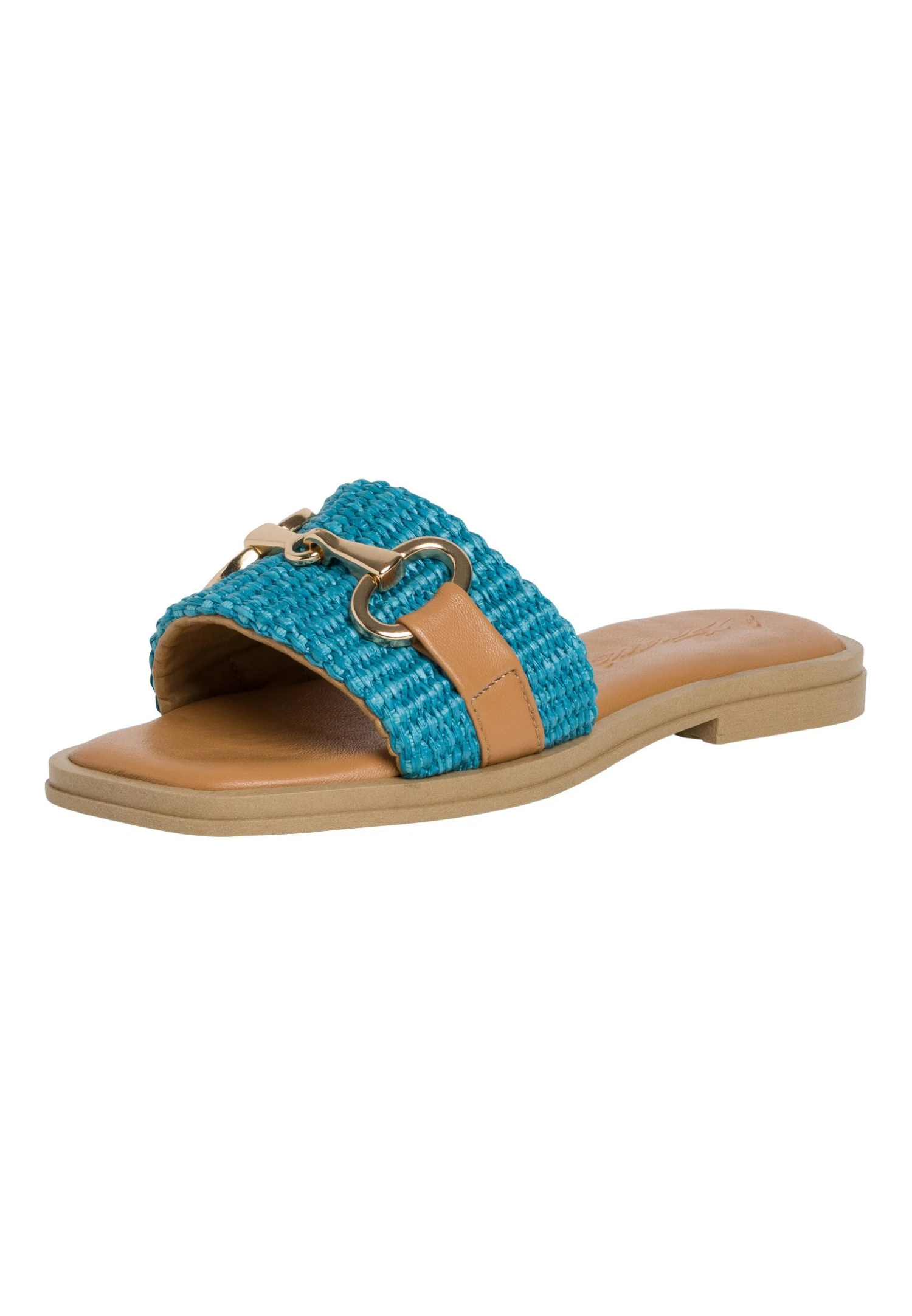 Tamaris Mules - Turquoise 4 Tamaris Mules - Turquoise – Image 2