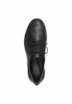 Tamaris Derbies - Black Leather -Tamaris Soldes Magasin 5e034a0e0af04468b05cc5eebd921dac