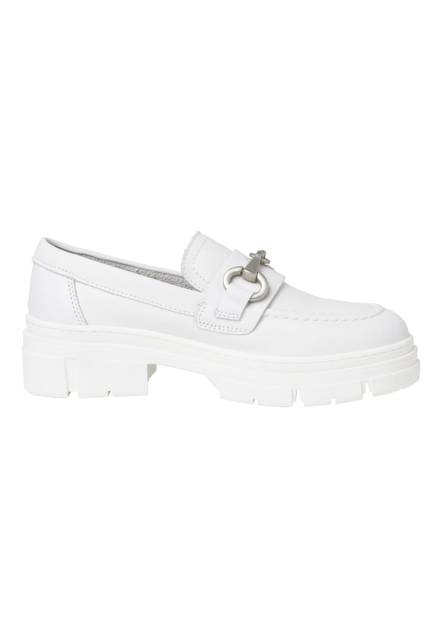 Tamaris Mocassins - White Leather 8 Tamaris Mocassins - White Leather – Image 6
