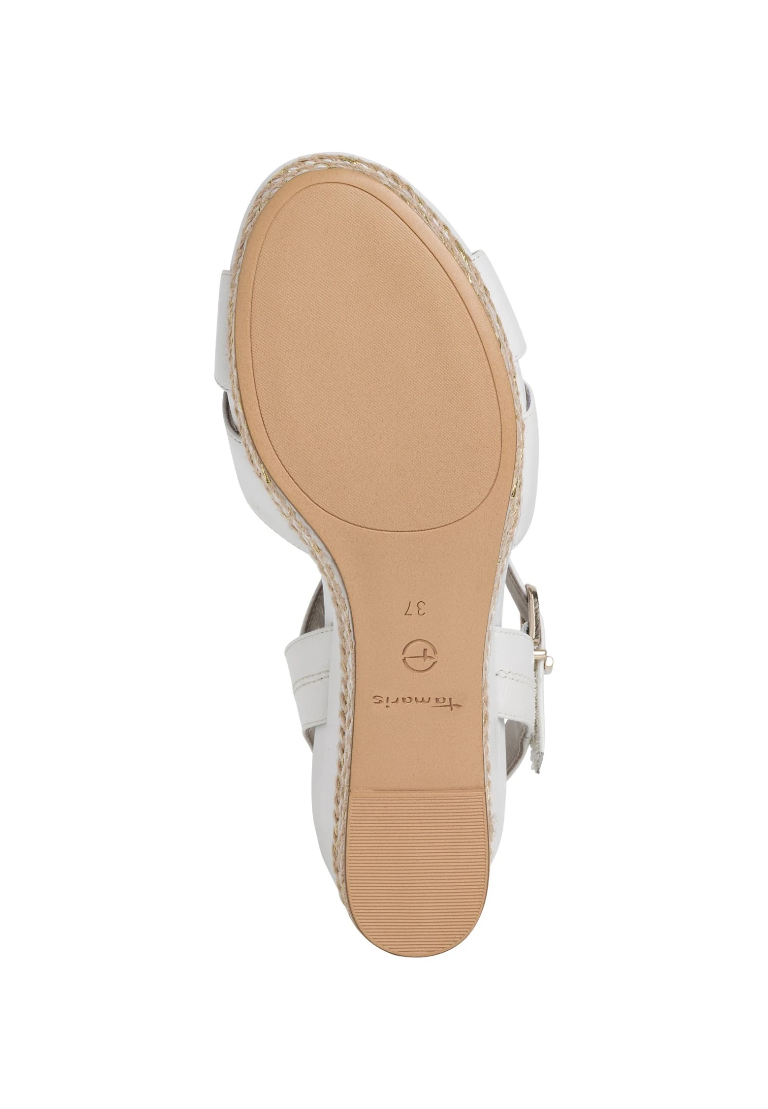 Tamaris Sandales Compensées - White Leather 7 Tamaris Sandales Compensées - White Leather – Image 5