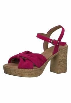 Tamaris Sandales À Plateforme - Fuxia -Tamaris Soldes Magasin 6411fa08862345b18b112915342a956d