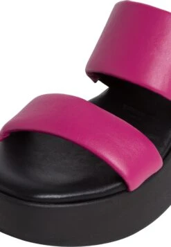 Tamaris Mules À Talons - Fuxia Black -Tamaris Soldes Magasin 786b866956f8400c95924639b6871c15