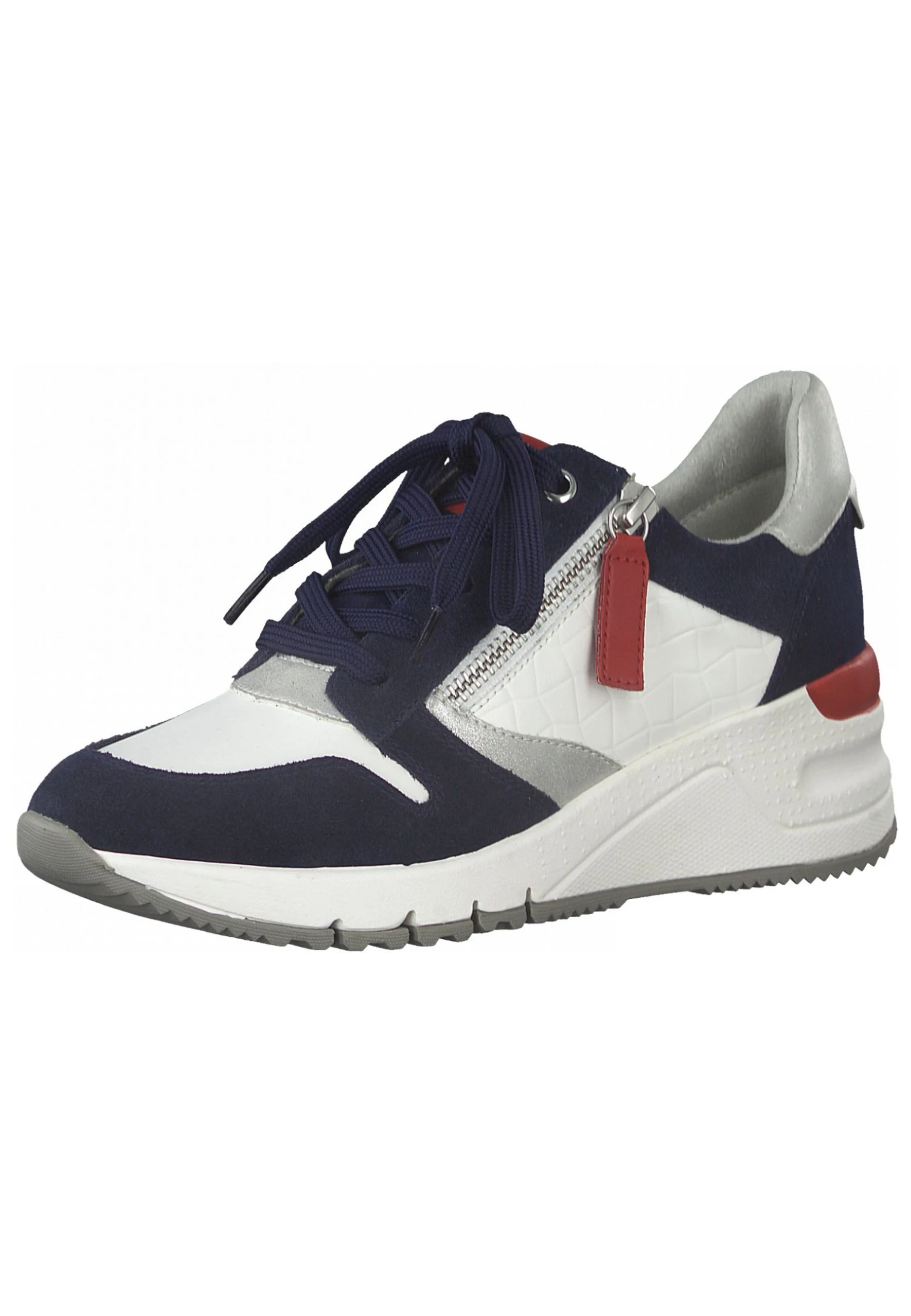 Tamaris Baskets Basses - White/Navy 4 Tamaris Baskets Basses - White/Navy – Image 2