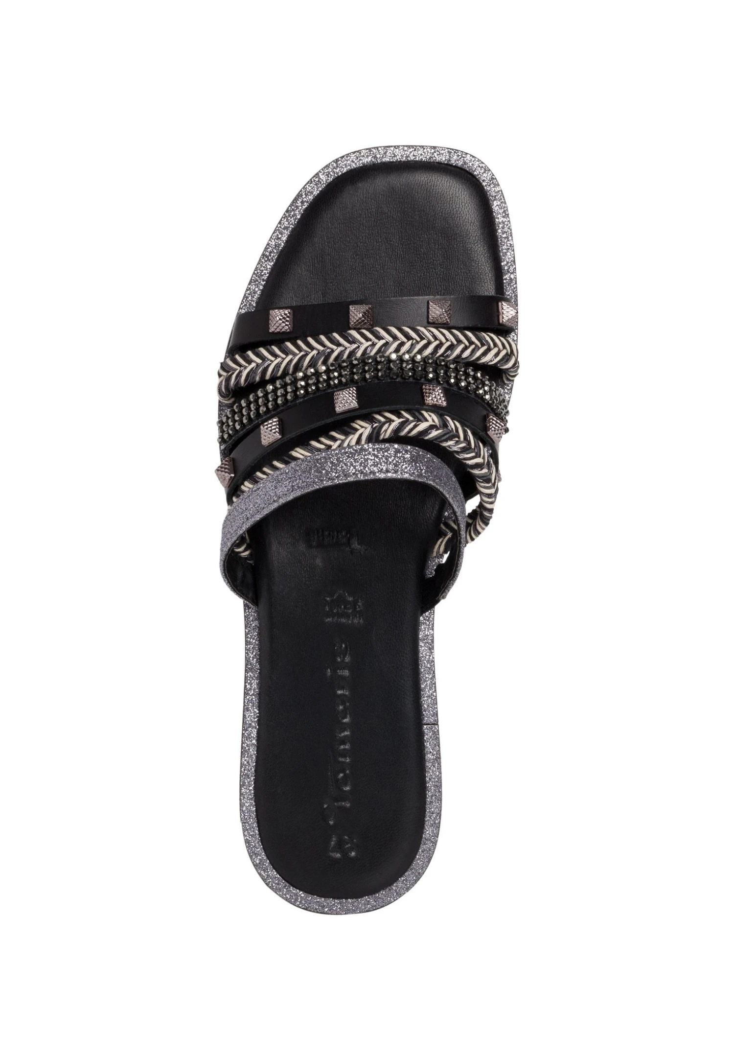 Tamaris Mules - Black Multi 4 Tamaris Mules - Black Multi – Image 3
