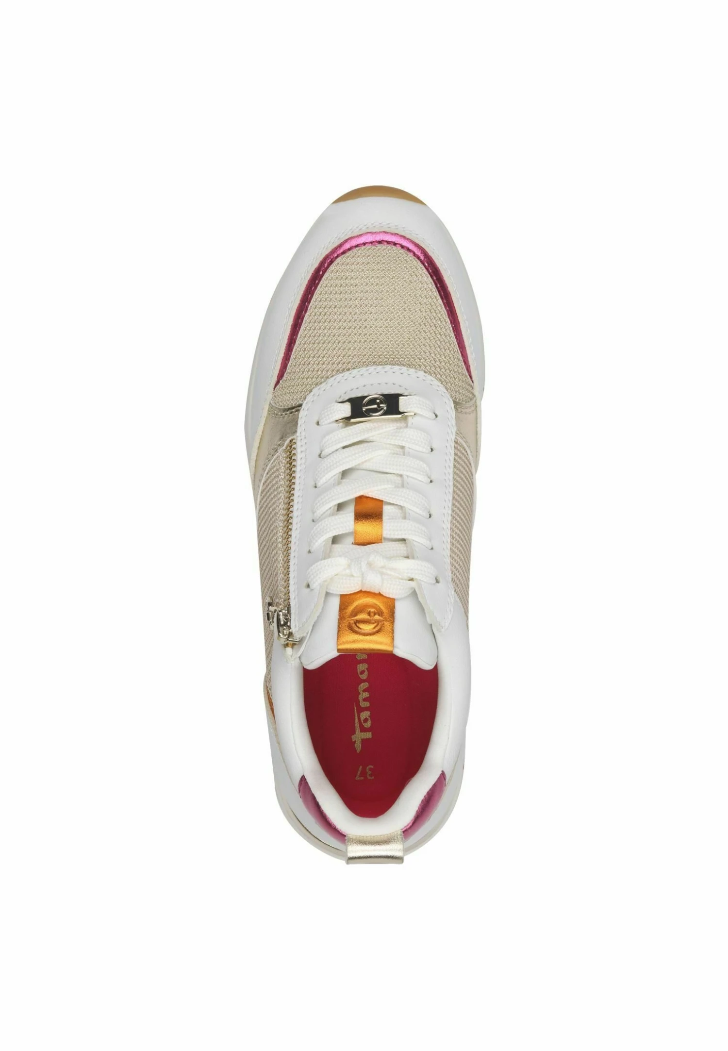 Tamaris Baskets Basses - White Lt Gold 6 Tamaris Baskets Basses - White Lt Gold – Image 4