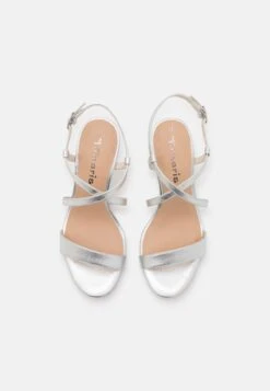 Tamaris Sandales À Talons Hauts - Silver -Tamaris Soldes Magasin 8609da7853ea4770bbe2eb33b79a5c5d