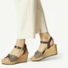Tamaris Sandales Compensées - Chocolate Dots -Tamaris Soldes Magasin 8bde3cc1bef2485ab7a22662779a1494