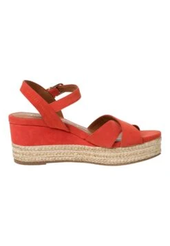 Tamaris Sandales Compensées - Orange Suede -Tamaris Soldes Magasin 9ed9c202dc5d466681c66b2c26a77aca
