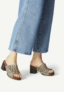 Tamaris Mules À Talons - Leopard Comb