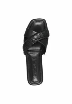 Tamaris Mules - Black Leather -Tamaris Soldes Magasin a949ea3154d94b13a10290435aa4c878