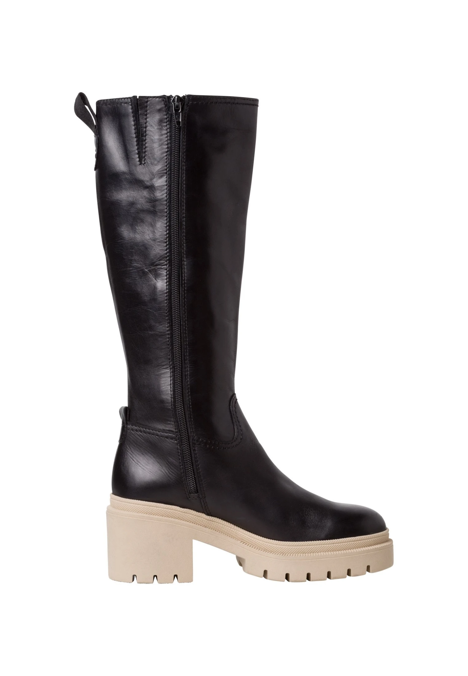 Tamaris Bottes À Plateau - Blk Lea Beige 7 Tamaris Bottes À Plateau - Blk Lea Beige – Image 5