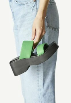 Tamaris Mules À Talons - Green Black