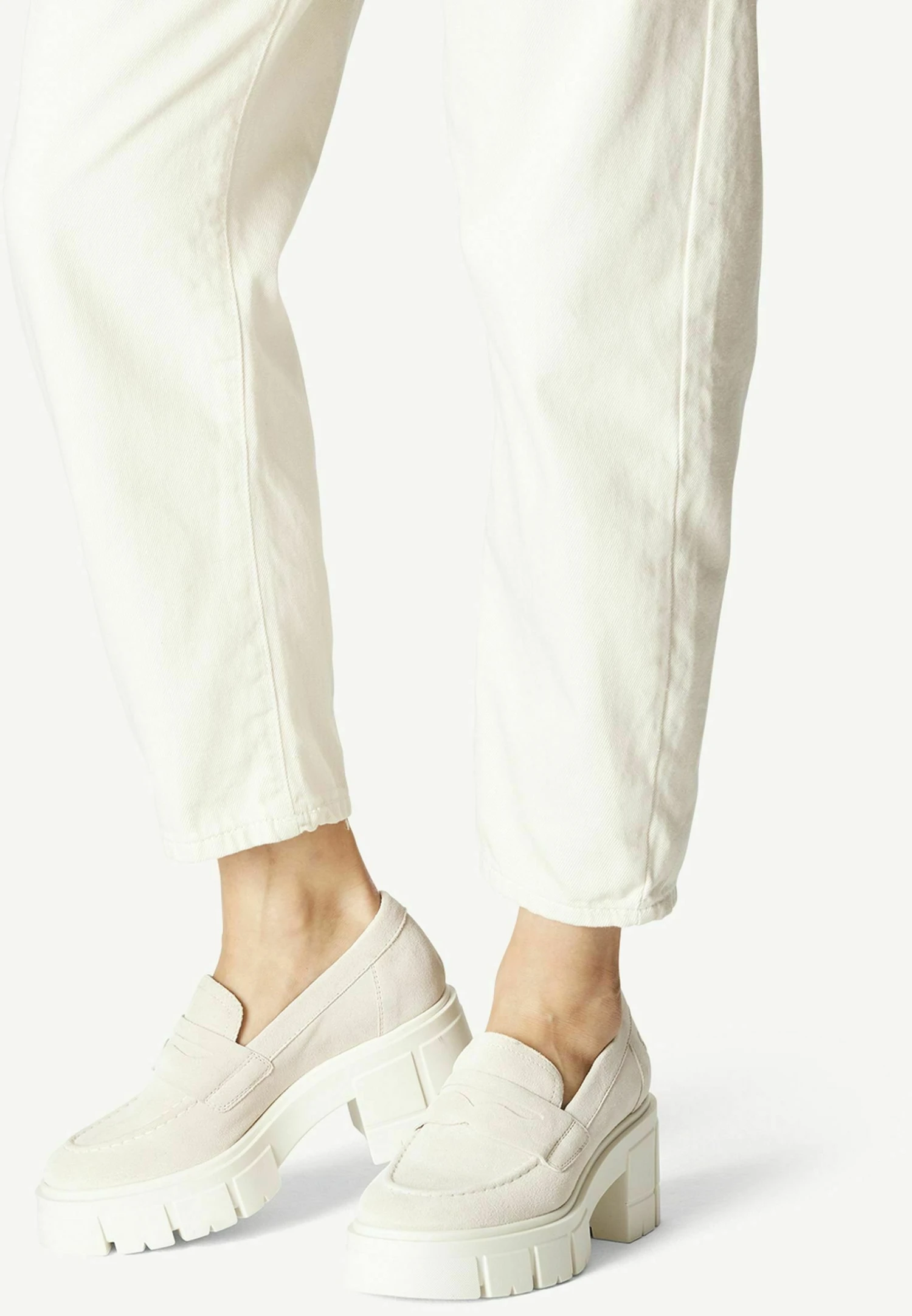 Tamaris Mocassins - Ivory Suede 3 Tamaris Mocassins - Ivory Suede