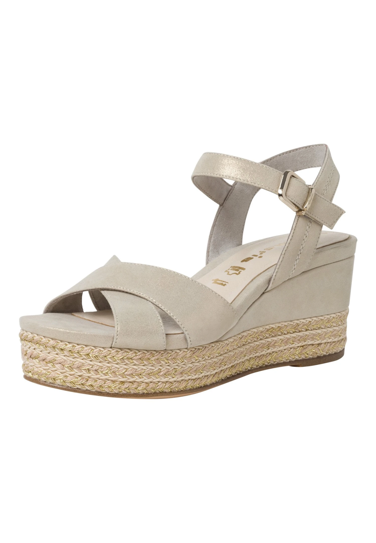 Tamaris Sandales Compensées - Cashm Pea Sued 4 Tamaris Sandales Compensées - Cashm Pea Sued – Image 2