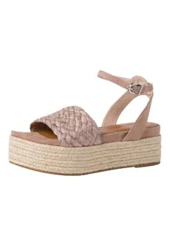 Tamaris Espadrilles - Old Rose Woven -Tamaris Soldes Magasin d30ffc11e2d740fe99782e3a749076c4