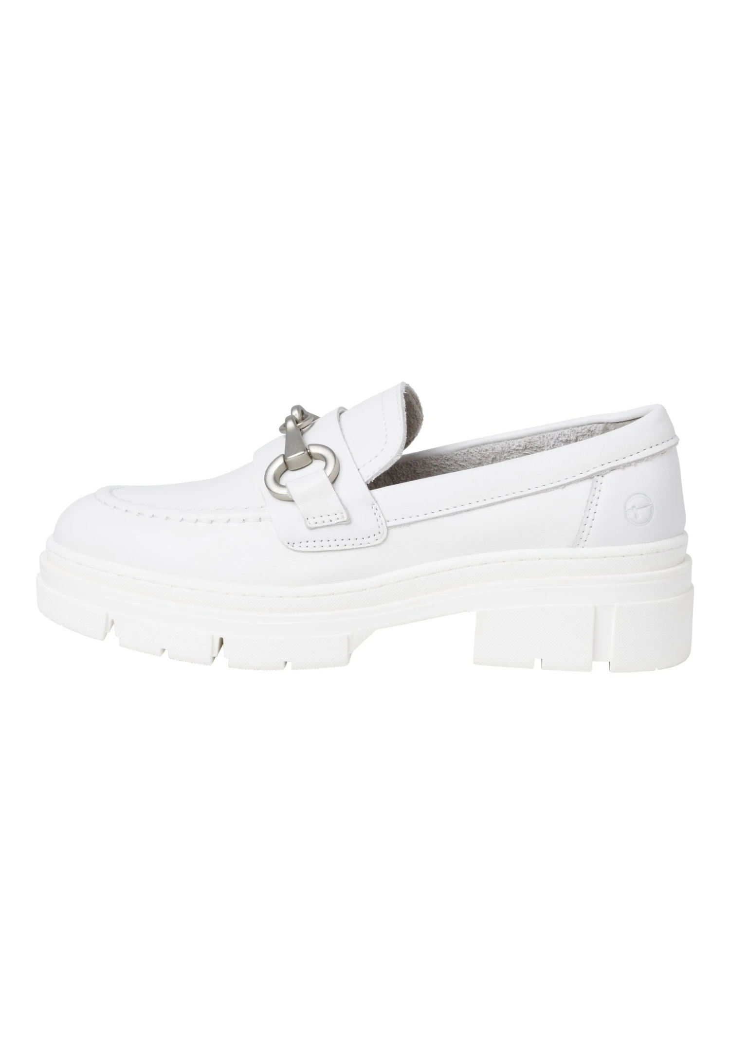 Tamaris Mocassins - White Leather 4 Tamaris Mocassins - White Leather – Image 2