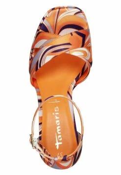 Tamaris Sandales À Talons Hauts - Orange Comb -Tamaris Soldes Magasin dbc6118a35f24004a6019285d8366cd2