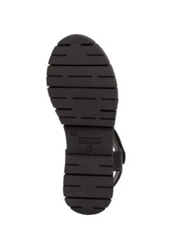 Tamaris Sandales À Plateforme - Black Leather -Tamaris Soldes Magasin e694501cba4d419a84fe2e2db28b0f91