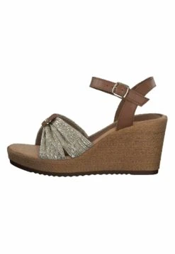 Tamaris Sandales Compensées - Cuoio Gold