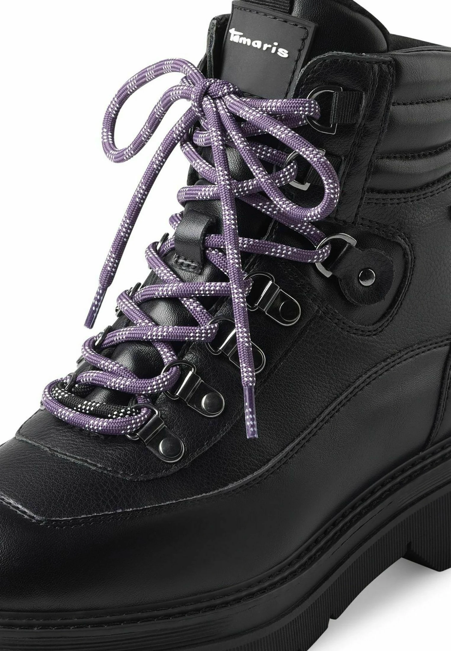 Tamaris Bottines À Lacets - Black Comb 8 Tamaris Bottines À Lacets - Black Comb – Image 6